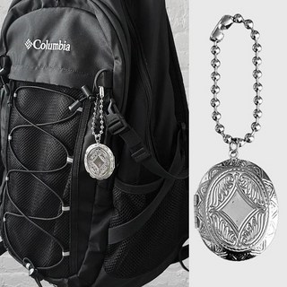 1+1 사진넣는 로켓 펜던트 키링 키체인