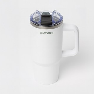 베아트리체 텀블러 대용량 1.18L 보온 보냉 빨대형 손잡이 포함 진공 컵 예쁜 색상, 1180ml, 3. 화이트, 1개