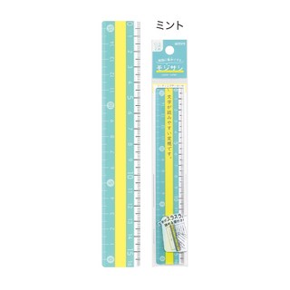 【YUBU】KUTSUWA クツワ モジサシ 閱讀尺 16cm, ミント KB033MT, 1個