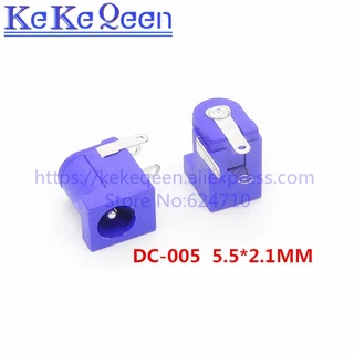 10Pcs 5.5x2.1mm 소켓 너트 DC 전원 잭 암 패널 마운트 커넥터 DC025, 02 5.5x2.1mm
