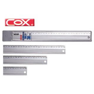 COX 三燕 CB-300 鋁合金直尺 (30公分) 精準測量、輕巧耐用，學生辦公必備, 1個