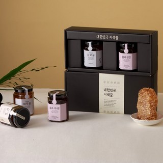 [백화점매장출고] 강개상인 건강식품관 대한민국이색꿀 선물세트 2종, 꿀과도라지, 감로꿀