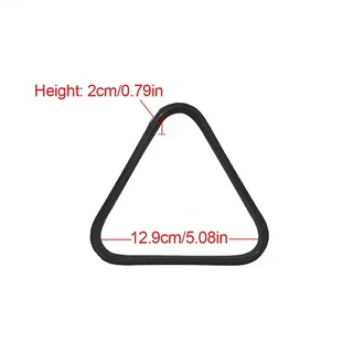 내구성 당구 삼각대 프레임 액세서리 게임 룸 설치를위한 플라스틱 검은 스누커 볼 랙, 03 25mm