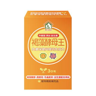 PetLove 寵樂芙 褐藻酵母王, 1個, 皮膚/皮毛+腸道健康, 30
