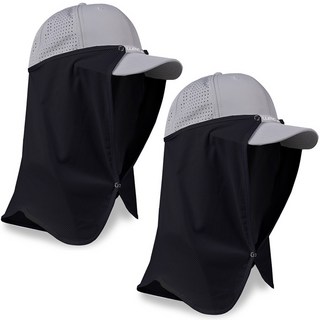 스타리프 에어쿨 CS5 얼굴 햇빛가리개, 블랙, 2개