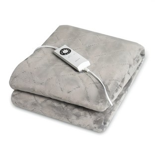BRUnO 超細纖維電熱毯, 灰色, 單人(100 x 180 cm)