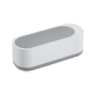 超聲波清洗機，高頻振動深層清潔隱形眼鏡，便攜式清洗器，有效去除蛋白質沉積物, 時尚白, 1個