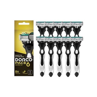 도루코 PACE6 휴대용 면도기 1입 X 10개 SXA100-1P, 1개입
