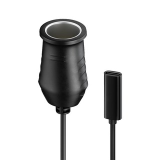 Kamera Type-C 轉 車用點菸器(母) PD誘騙線 36W/12V/3A, 1個, 2號 Type-C母頭 0.15M點菸器