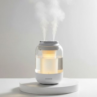 소담온 고요 미니 가습기 초음파 무선 사무실 휴대용 충전식, 스노우화이트, SDHU-100SW