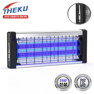 THEKU 전기 모기퇴치기 가정용 업소용 대형 전기 포충기 10W 간편 청소 LED 모기채 램프, B10-10W(대)