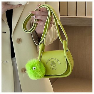 迷你斜挎包 2023新款時尚口紅小包, 綠色