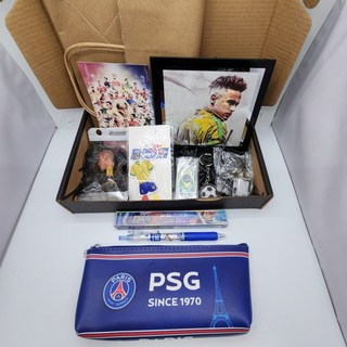 블랙초코 프리미어리그 축구선수 피규어 굿즈 LED 선물세트 축구볼펜증정, 네이마르 파우치세트, 1개