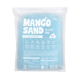 [키즈망고] 망고샌드 모래놀이 5kg 대용량 (우드/핑크/옐로우/블루), 블루, 블루, 1개