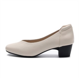 무소음 고무창 통굽힐 면접 구두 기본 펌프스