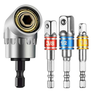 그레이나 틈새드라이버 브트세트 각도조절 드릴소켓 변환 어댑터 비트세트 라쳇 전동드릴 겸용 사각 드라이브 커넥터