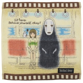 【微日和】日本進口 無臉男 龍貓 方巾 擦手巾 口水巾 現貨, 1個