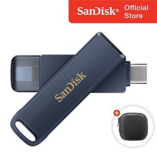 샌디스크 아이폰 아이패드 USB 메모리 Phone Drive 8핀 & C타입 OTG 대용량 메모리 + 보관 케이스 패키지, 1개, 128GB