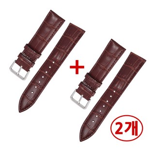 1+1 소가죽 시계줄 2개 가죽 스트랩 16mm 18mm 20mm 22mm 24mm 워치 밴드