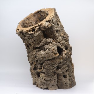 코르크튜브 대형 유목 백업 파충류은신처, 반쪽튜브, 1개