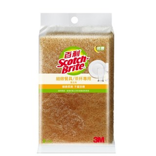 3M 百利餐具專用菜瓜布-小黃3入, 1個