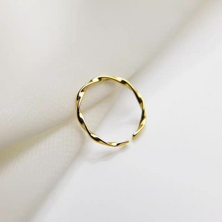 SUMMER 925純銀 扭紋柔光戒 線戒