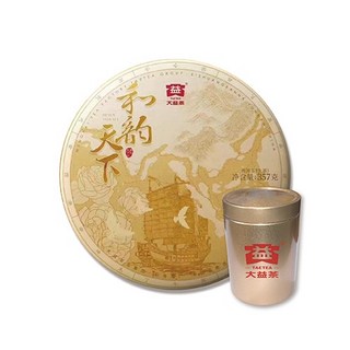 大益 和韵天下 2401 普洱生茶 茶樣 357克, 1個, 罐