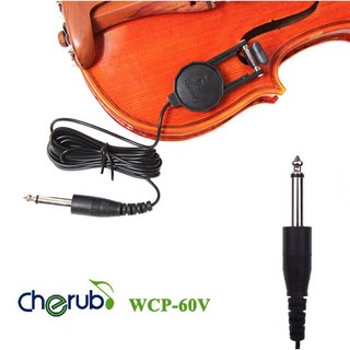 Cherub 小天使WCP-60V 快夾式震動式提琴拾音器, 1個