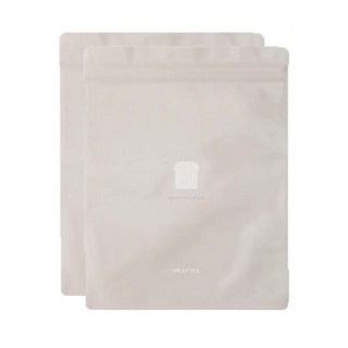 又敗家@MARNA 日本製冰箱冷凍用吐司麵包夾鏈袋收納袋K-7(2入)半斤/一斤 3層構造 防臭保鮮密封袋 日本優良設計獎, 半斤 K-766BE, 1個