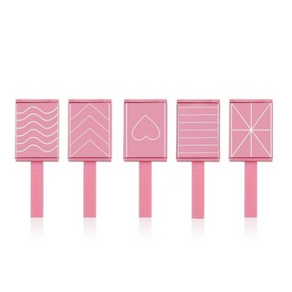 땡구네 자석셀프네일 마그넷틱 혼합무늬세트, 1개, 핑크5종