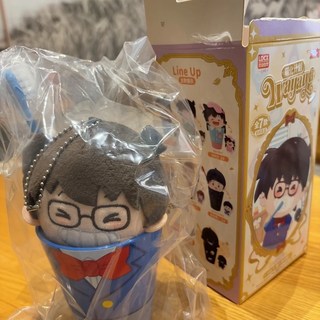 【台灣出貨】靈動創想 名偵探柯南周邊 WAYAYA 毛絨牙刷套裝 公仔周邊 玩偶公仔 毛絨吊飾盲盒 可愛公仔 禮物, 1個, 確認 柯南, 確認 柯南