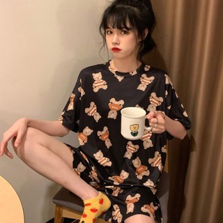 보들보들 반팔 파자마세트 잠옷 상하의 홈웨어 이지웨어