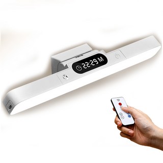 다용도 디스플레이 밝기조절 무선 자석 LED 무드등 독서등, 시계스탠드