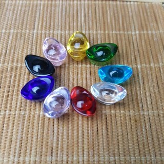 靖靖水晶礦石 元寶 1.4公分彩色琉璃元寶 招財開運擺飾 特價, 黃色1.4cm