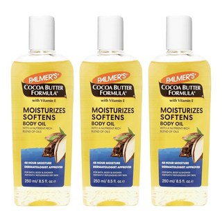 PALMER'S 帕瑪氏 可可脂維生素E保濕護膚油, 3瓶, 250ml