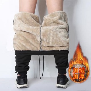羊羔絨發熱長褲男士保暖長褲 冬季寒流防寒必備