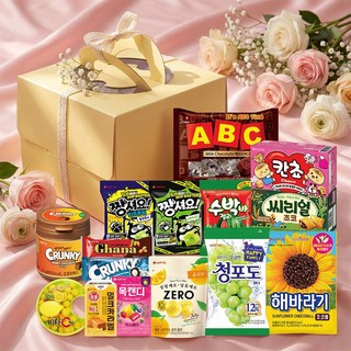 화이트데이 초콜릿 사탕 과자 11종 케이크박스 선물세트, 1세트, 534.5g