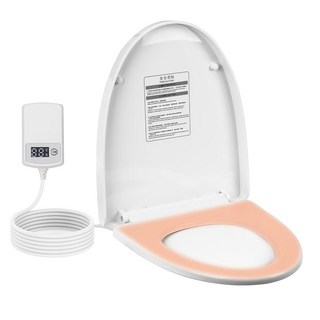 스마트 온열 변기 시트 커버 - 6가지 시각적 온도 조절 가능 12V 안전 전압 IPX4 방수 느린 닫힘 에너지 절약 PID 온도 제어로 쉬운 설치 길쭉함, 스마트 온열 변기 시트 커버 - 6가지 시각적 온도 조