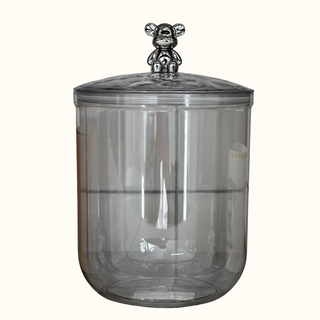 에이프런 다용도 곰돌이 식품 캡슐 밀폐 보관용기 보관함, 1개