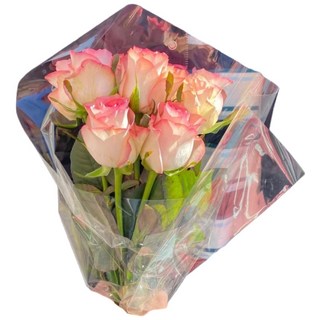 【W&T花藝資材】台灣現貨開發票-透明包裝玻璃紙, 透明5.8絲(厚款)