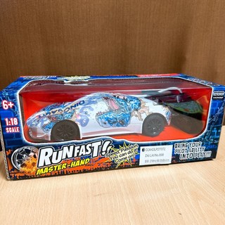 《翔翼玩具》1:18車燈塗鴉恐龍超跑塗鴉車遙控跑車，兒童遙控跑車，保時捷授權賽車模型，趣味兒童玩具, 1個, 內附電池/恐龍超跑塗鴉車915119