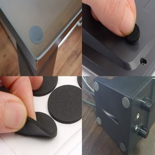 식탁 테이블 유리 밀림 소음 방지 패드 쿠션 스티커, 사이즈, 2cm(12P), 12개