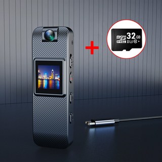 초소형 고화질 바디캠 액션캠 오토바이 자전거 블랙박스, 바디캠 + 32GB메모리