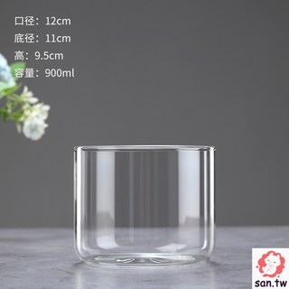 苔蘚生態瓶 高透明玻璃露集杯 植物盆栽盆景生態玻璃瓶 帶孔微景觀玻璃罩 露集蓋玻璃容器 有孔青苔溫室杯雫雫瓶