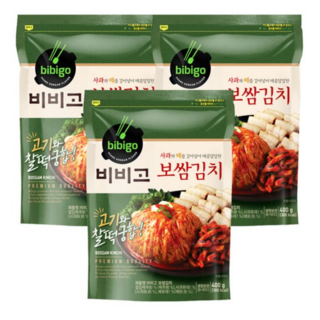 CJ 비비고 보쌈김치 400g 맛있는김치 맛있는반찬, 3개