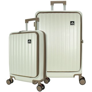 Captain 里昂前開旅行箱 25吋送20吋 專利避震輪 海關鎖 擴充拉鍊 前開式行李箱