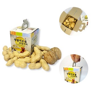 부럼 선물상자 피땅콩70g+호두2알포함 정월대보름 견과류 복 유치원준비물, 70g