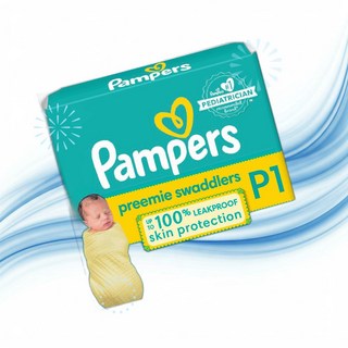 Pampers 팸퍼스 이른둥이 기저귀 스웨들러 신생아용 P1단계 27개입 - 초흡수 일회용 PW