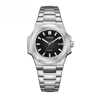 TPOFHS 螺日曆網紅夜光防水鋼帶石英男士手錶