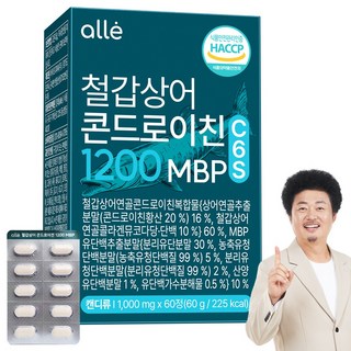 철갑상어 연골 콘드로이친 1200 MBP 식약청 HACCP 알레, 1개, 60정